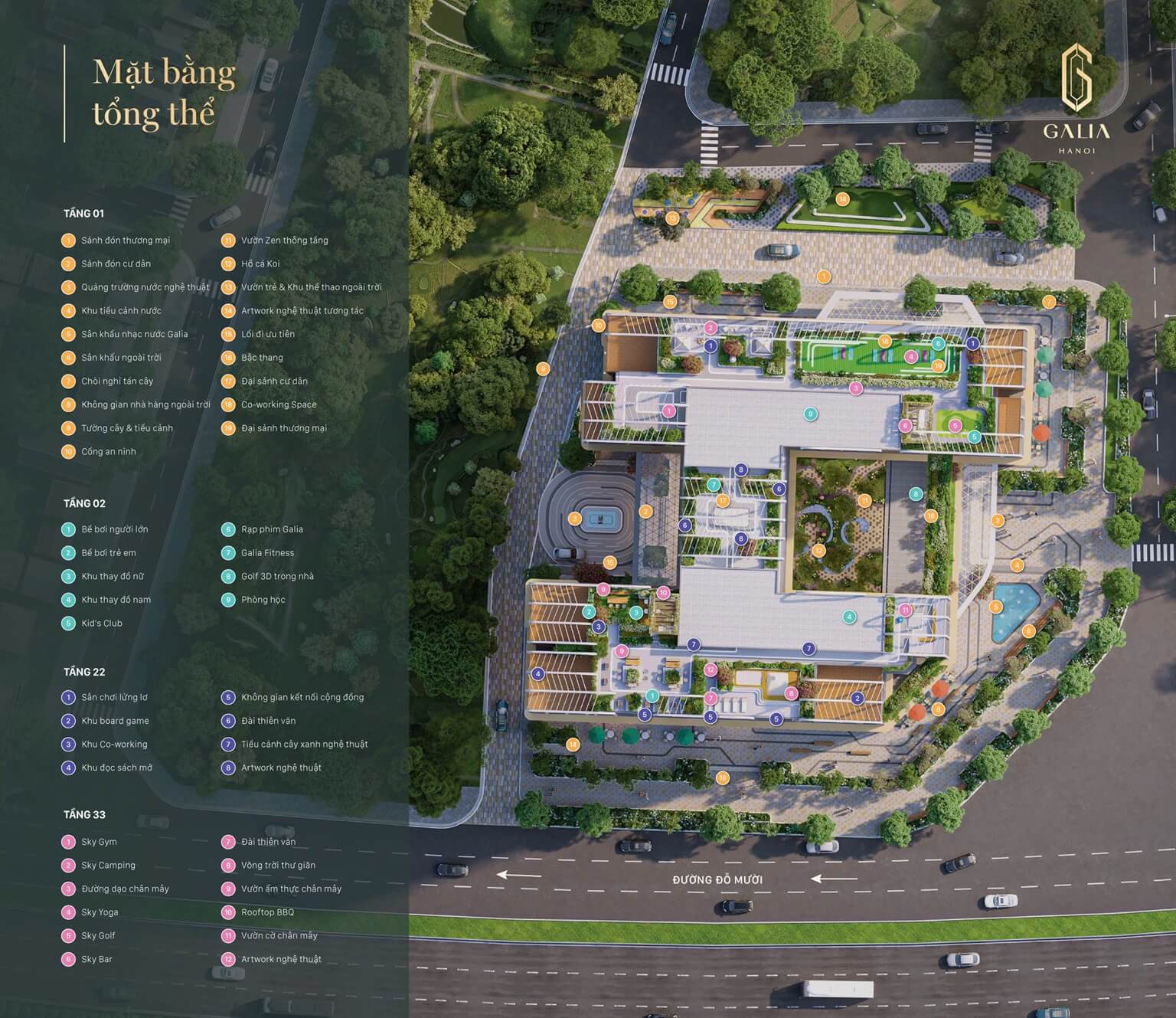 tiện ích dự án chung cư galia hanoi yên sở
