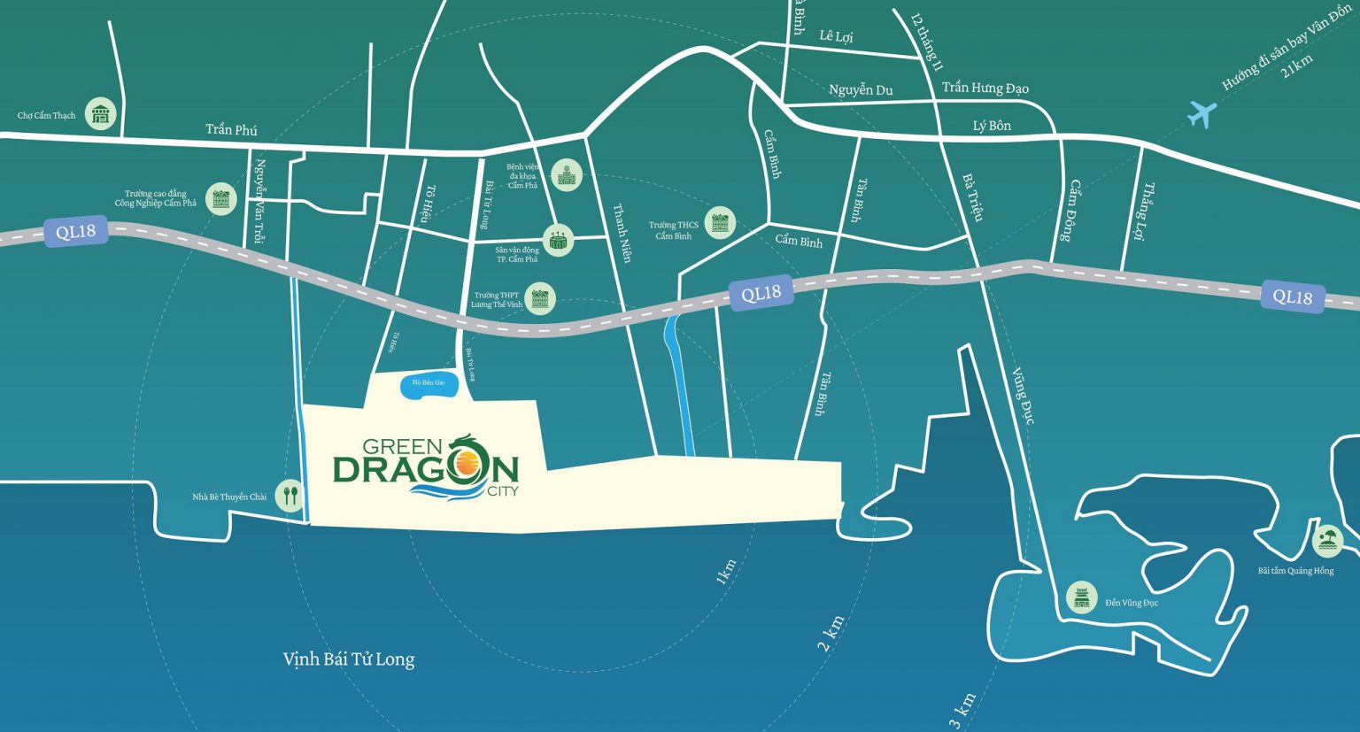vị trí dự án green dragon city